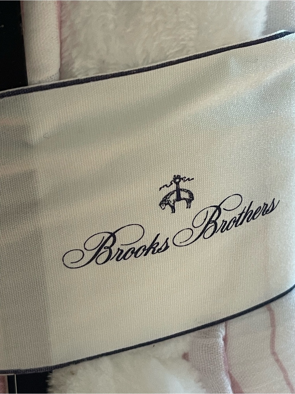 FULL/QUEEN BROOKS BROTHERS 💝 Pink Stripe Gauze Blanket with Cozy Plush Reverse - Picture 4 of 5